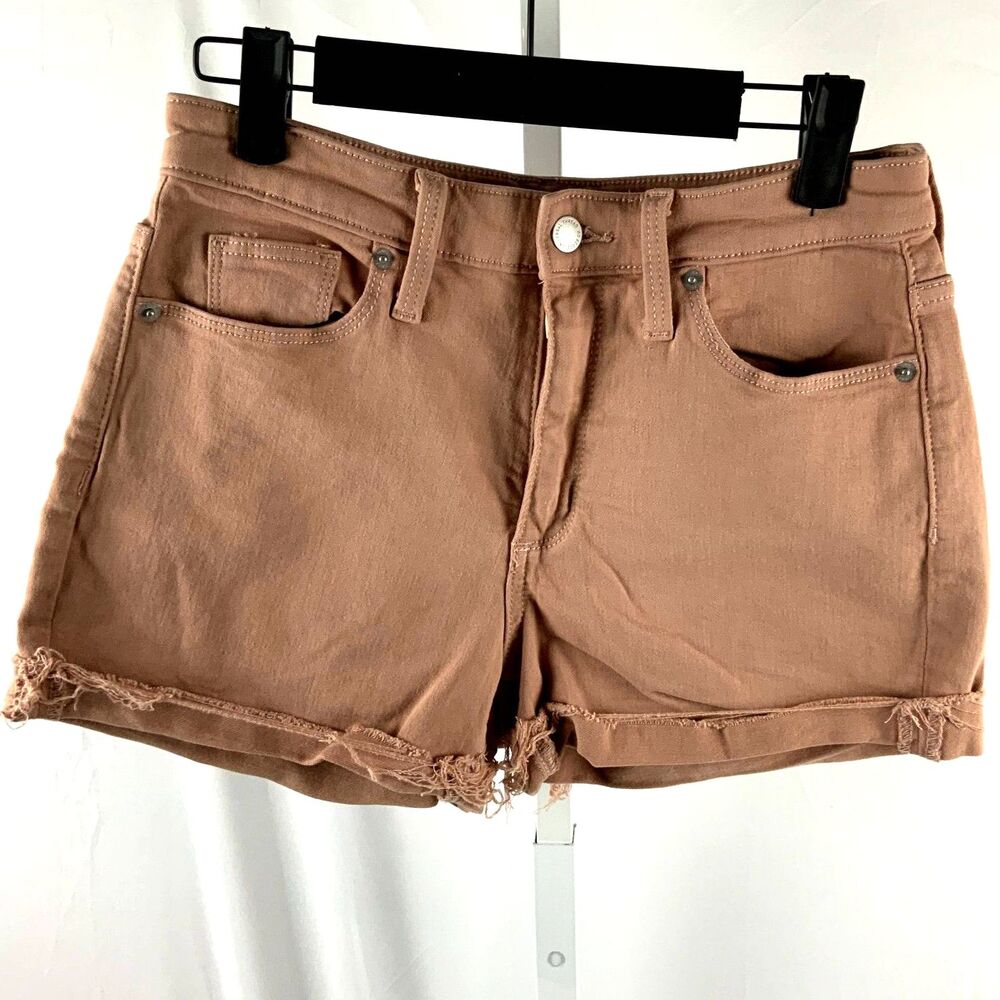 Pink Super Stretch Distressed Short shorts by Universal Thread Size 4/27